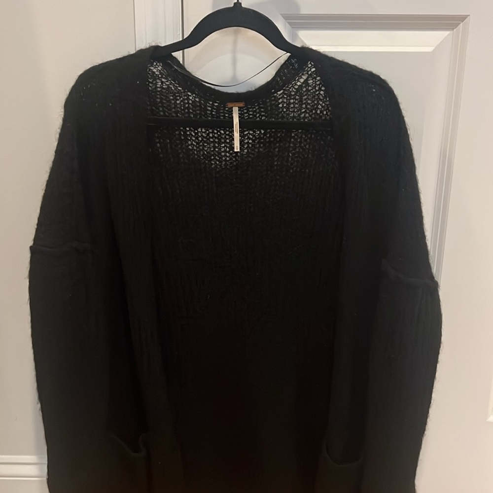 Free People Black Open Sweater 🖤